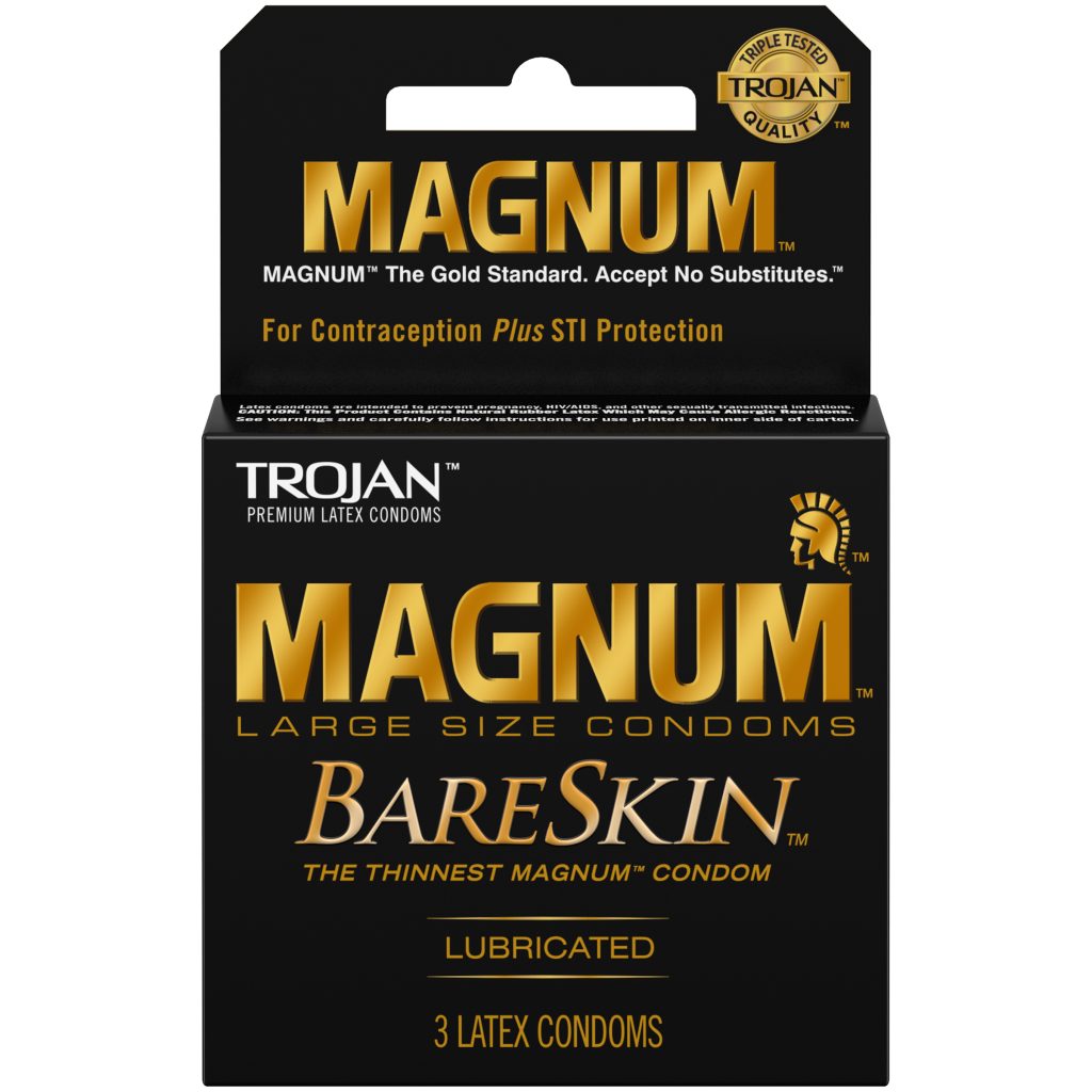 Trojan Magnum Bareskin 3 Count Condoms