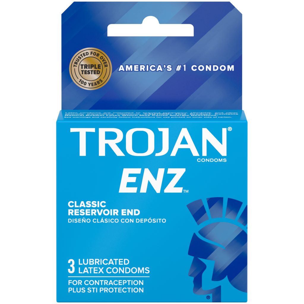 Trojan Enz Lubricated 3 Count Condoms