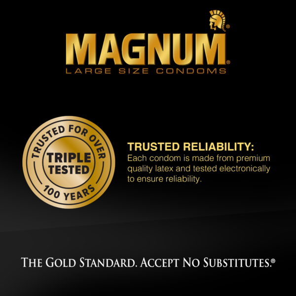 Trojan Magnum 3 Count Condoms