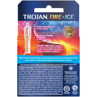 Trojan Fire & Ice 3 Count Condoms