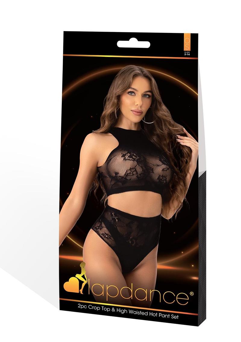 Lapdance Lingerie 2PC Hot Pant Set-OS