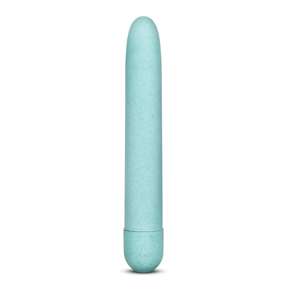 Gaia By Blush® | Eco: Plant-Based 7" Slim Multispeed Vibrator in Aqua - Made from Sustainable BioFeel™