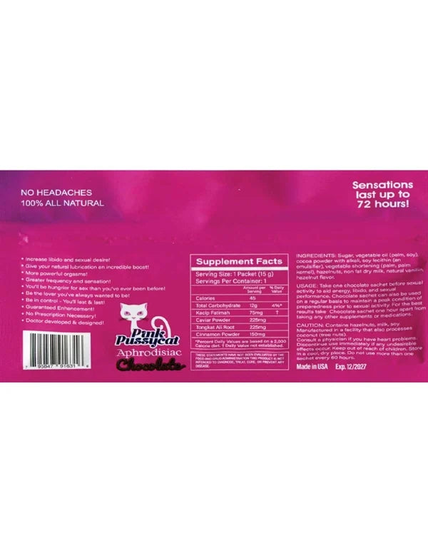 Pink Pussycat Chocolate Enhancement