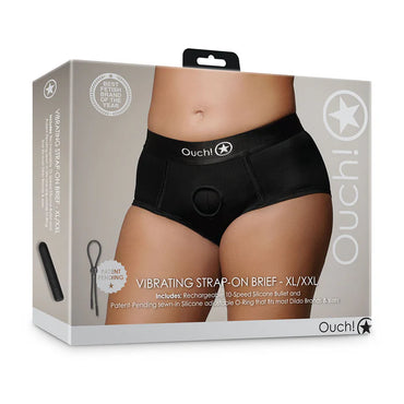 Ouch! Vibrating Strap-On Brief