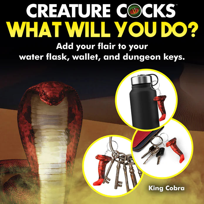 Creature Cocks - King Cobra Keychain