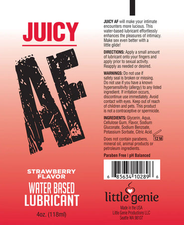 Juicy AF Strawberry Lube - 2 oz.