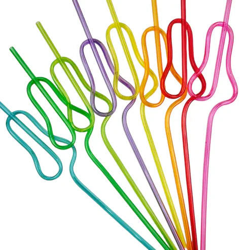 Glitterati Penis Silly Straws Set of 8