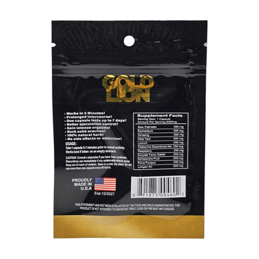 Gold Lion Enhancement Pill