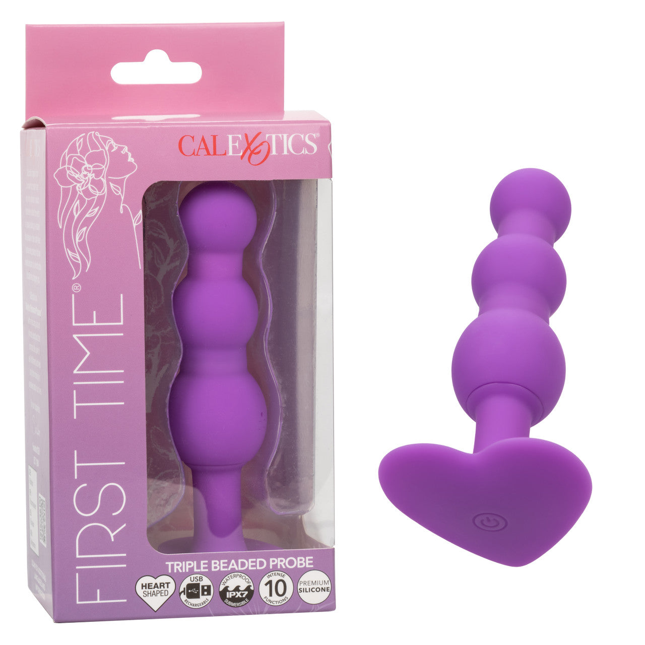 First Time® Triple Beaded Probe - Purple