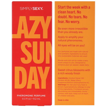 LAZY SUNDAY Affirmations Collection • Pheromone Infused Perfume 0.3oz
