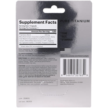 Rhino Pure Titanium - 1 pill pack