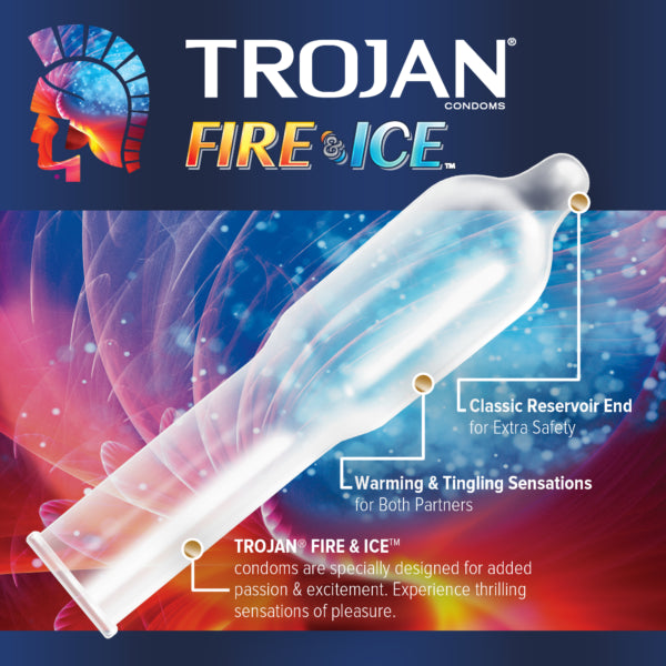 Trojan Fire & Ice 3 Count Condoms