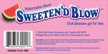 Sweeten'd Blow Oral Pleasure Gel- Watermelon