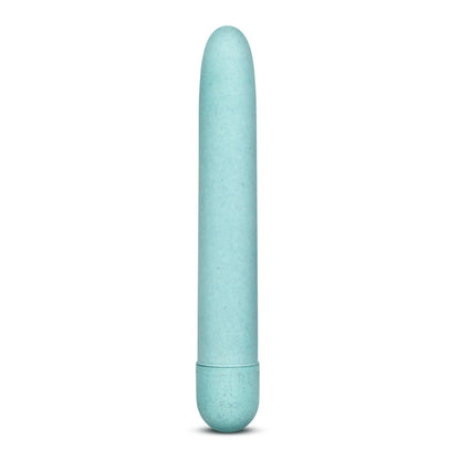 Gaia By Blush® | Eco: Plant-Based 7" Slim Multispeed Vibrator in Aqua - Made from Sustainable BioFeel™