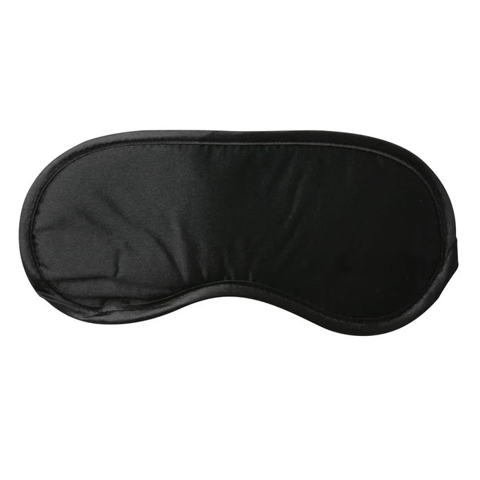 S & M Black Satin Blindfold