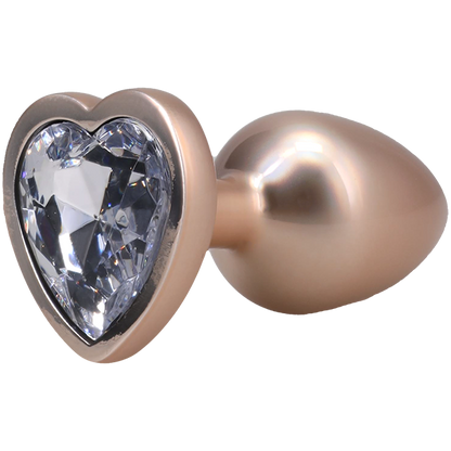 Booty Bling - Heart Jeweled Metal Plug