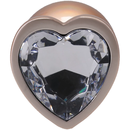 Booty Bling - Heart Jeweled Metal Plug
