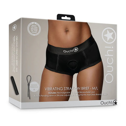Ouch! Vibrating Strap-On Brief