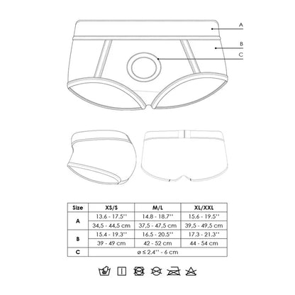 Ouch! Vibrating Strap-On Brief