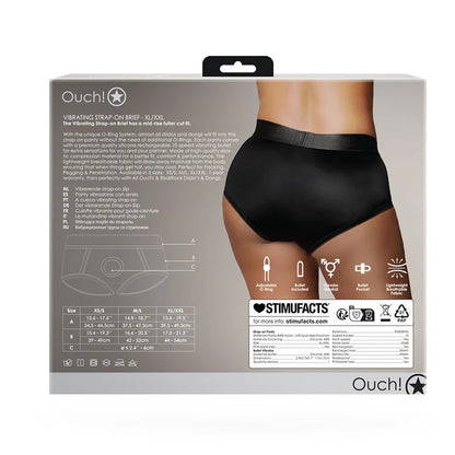 Ouch! Vibrating Strap-On Brief
