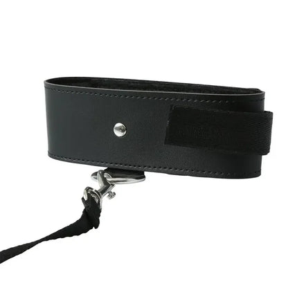 S & M Black Collar & Leash