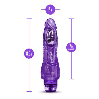 Naturally Yours By Blush® | Fantasy Vibe Realistic Purple 9-Inch Long Vibrating Dildo