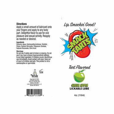 SMACK Tarts Lickable Lube - Sour Green Apple