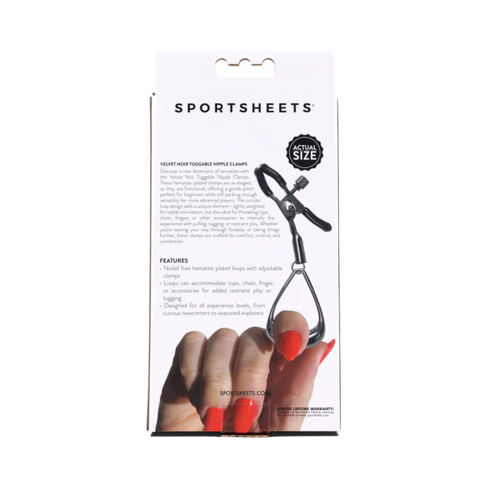 Velvet Noir Tuggable Nipple Clamps