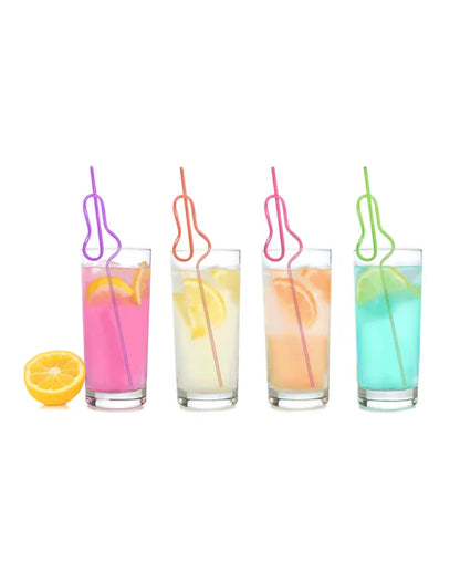 Glitterati Penis Silly Straws Set of 8