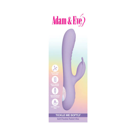 Adam & Eve Tickle Me Softly Soft Flexible Rabbit Vibe