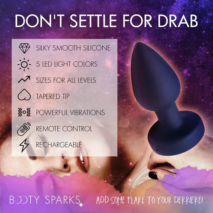 7X Light Up Rechargeable Anal Plug - Small