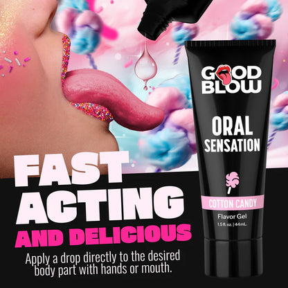 Oral Sensation Cotton Candy Flavor Gel