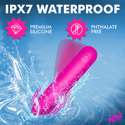 Tapered Flexible Silicone Bullet - Pink