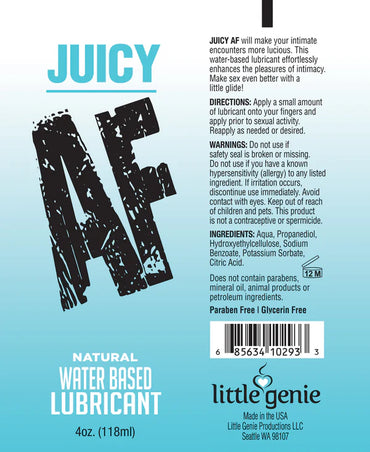 Juicy AF Lubricant Natural - 4 oz.