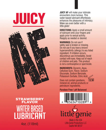 Juicy AF Strawberry Lube - 2 oz.