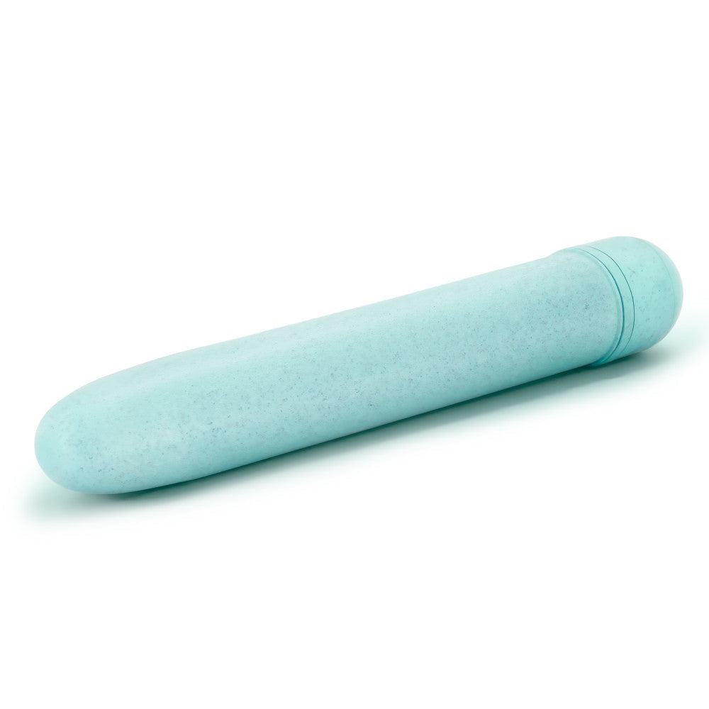 Gaia By Blush® | Eco: Plant-Based 7" Slim Multispeed Vibrator in Aqua - Made from Sustainable BioFeel™