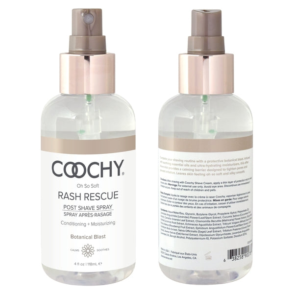 COOCHY Rash Rescue Post Shave Spray - Botanical Blast 4oz