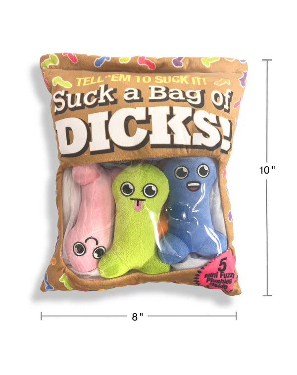 Suck a Bag of Dicks Plushy Pillow- 5 pack