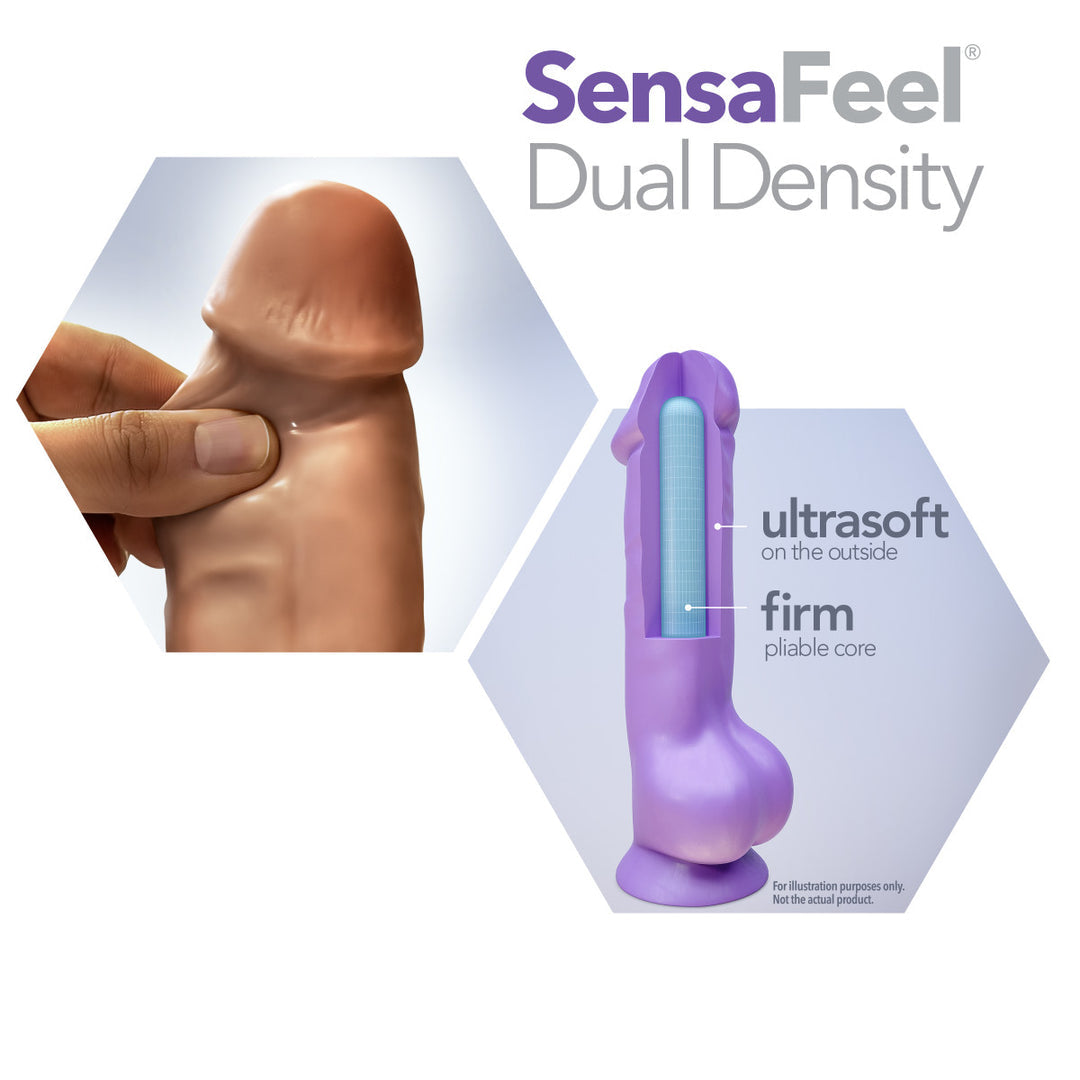 Au Naturel By Blush® | Realistic Latin 6.5-Inch Long Dildo With Balls & Suction Cup Base