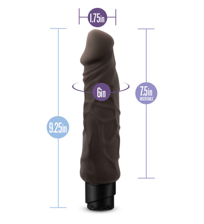 Au Naturel By Blush® | Home Wrecker Realistic Brown 9.25-Inch Long Vibrating Dildo