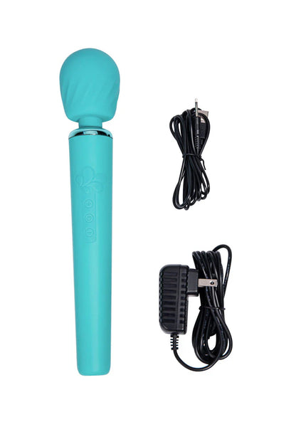 NALA 10-Function Touch Tempo Plug & Play Fiercely Powerful Wand Blue (Jaguar Power)