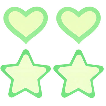 Glow-in- the-Dark Heart + Stars Pasties
