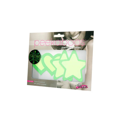Glow-in- the-Dark Heart + Stars Pasties
