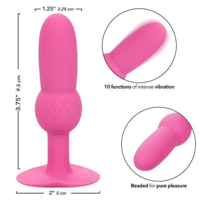First Time® Vibrating Beaded Probe - Pink