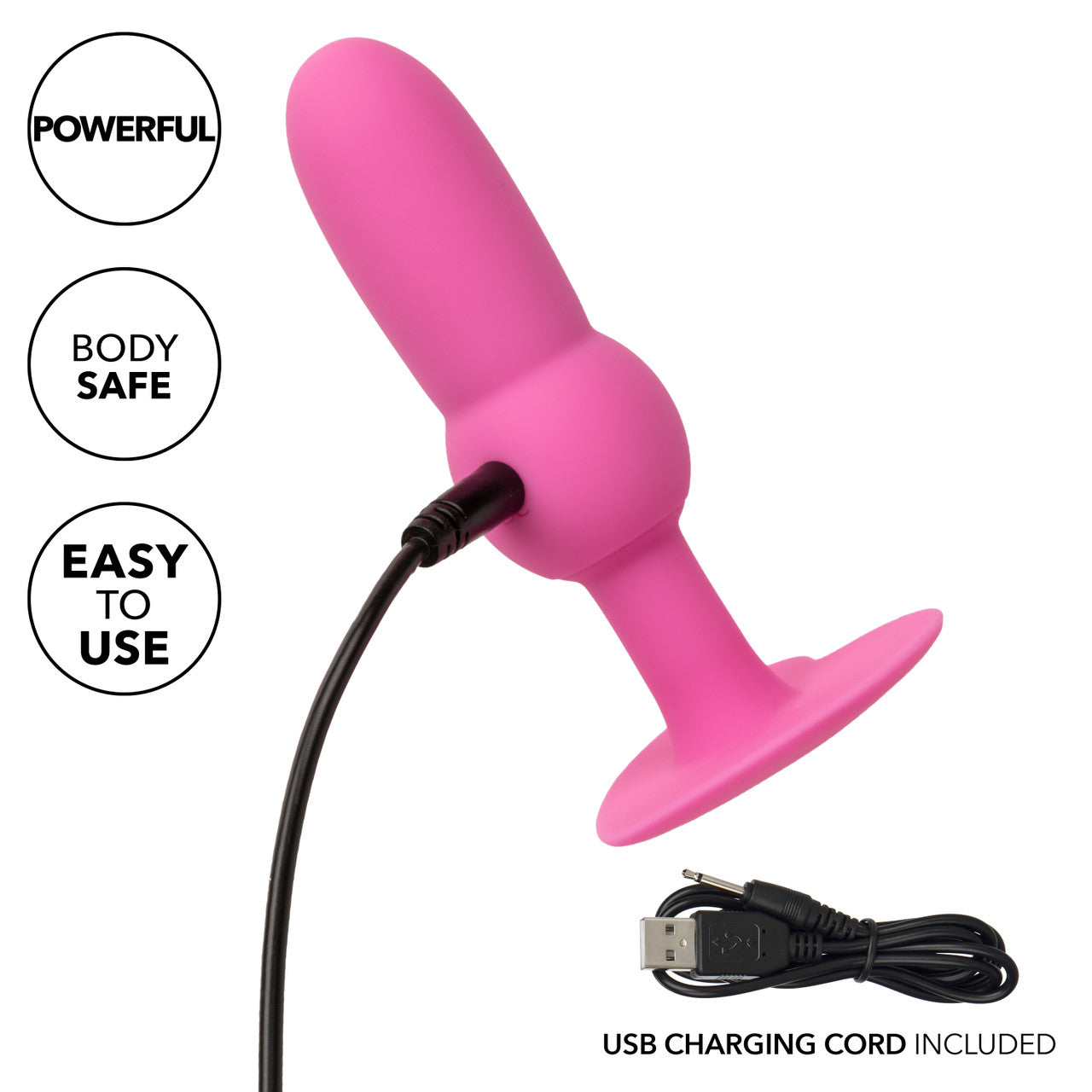 First Time® Vibrating Beaded Probe - Pink