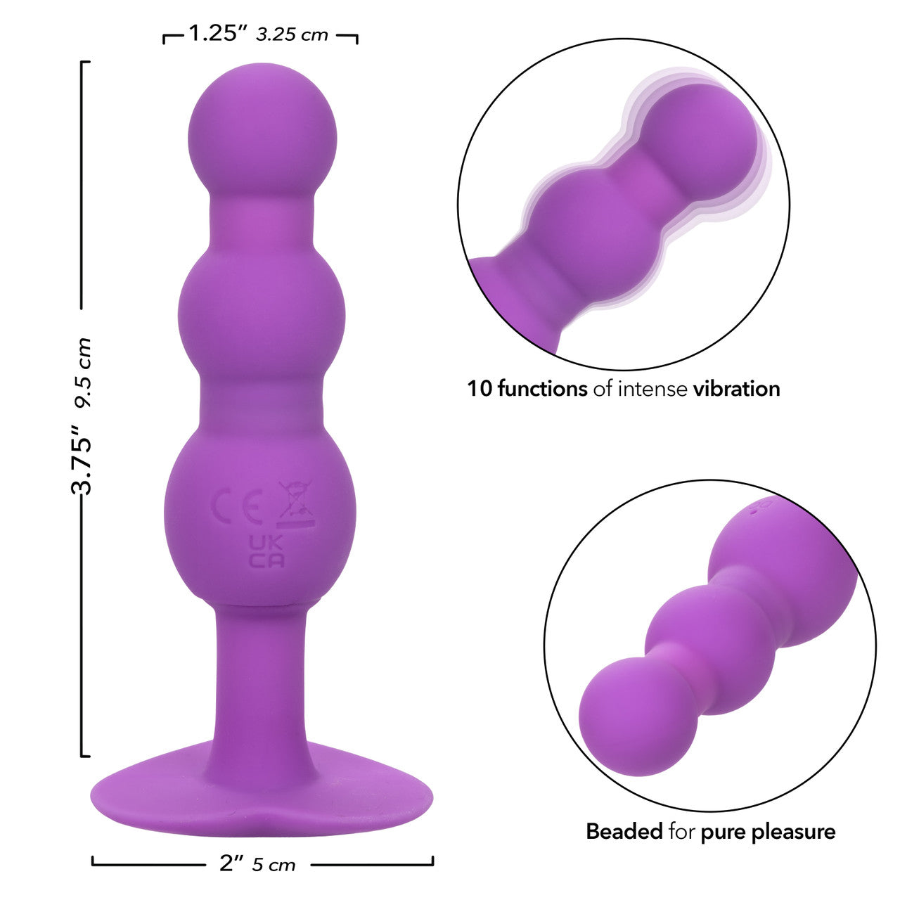 First Time® Triple Beaded Probe - Purple