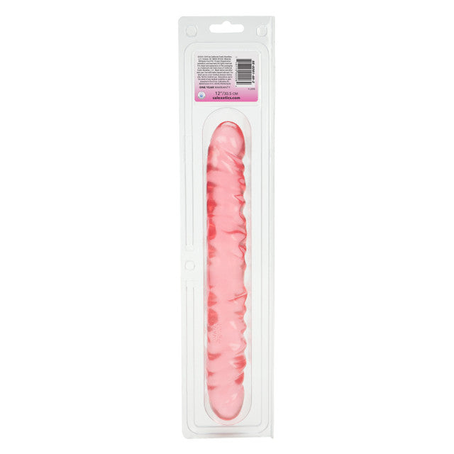 Veined Double Dong 12" - Pink