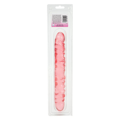 Veined Double Dong 12" - Pink