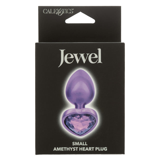 Jewel Small Amethyst Heart Plug