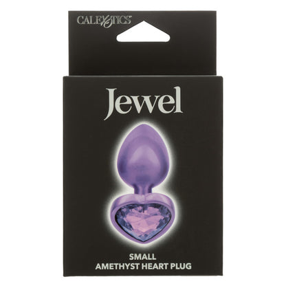 Jewel Small Amethyst Heart Plug